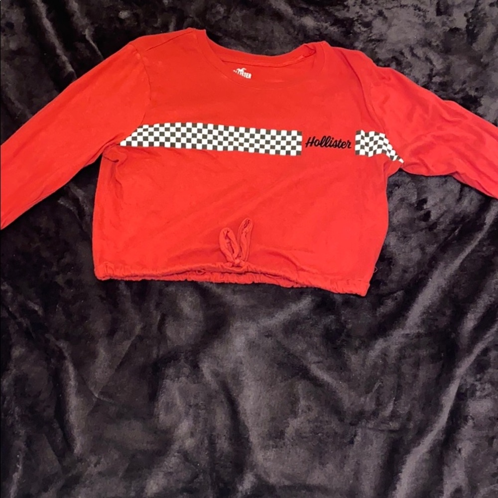 Red crop top